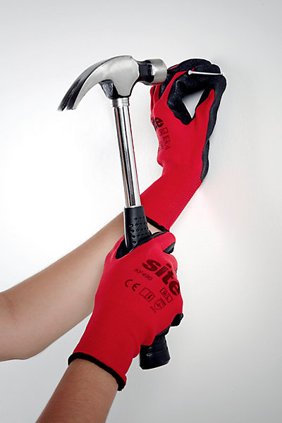 Gants en maille à revêtement latex Site, paquet de 5 - Taille 9 (L)