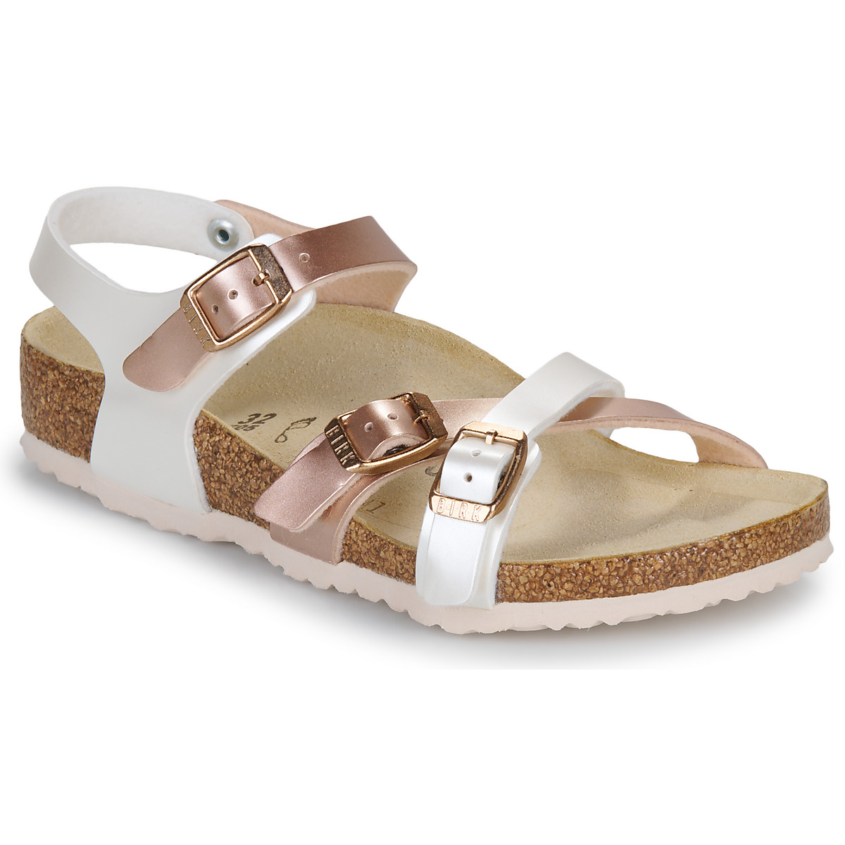 BIRKENSTOCK - Kumba Kids BF Elec. Met. Pearl/Copper - Beige