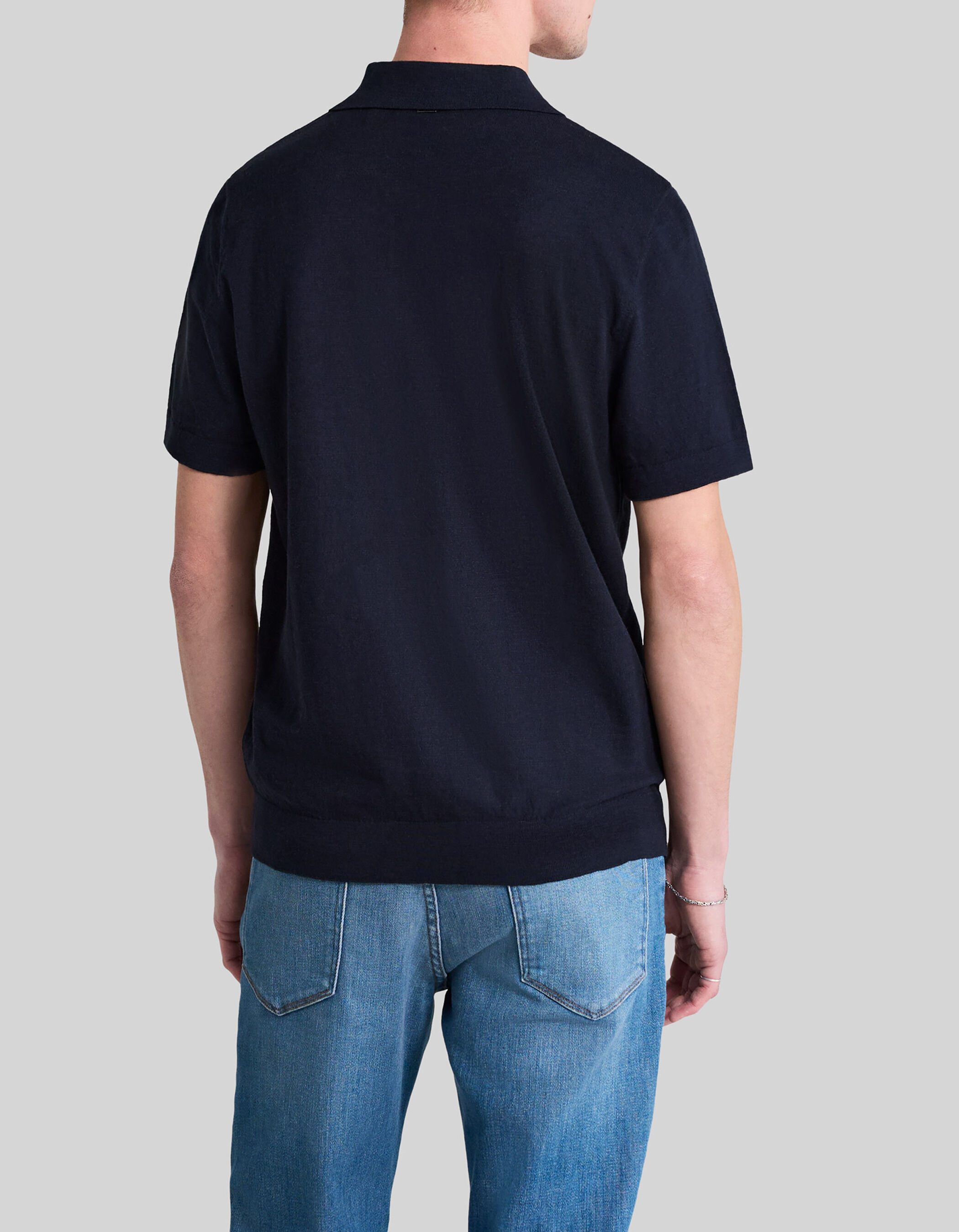 Polo ciel tricot léger Homme