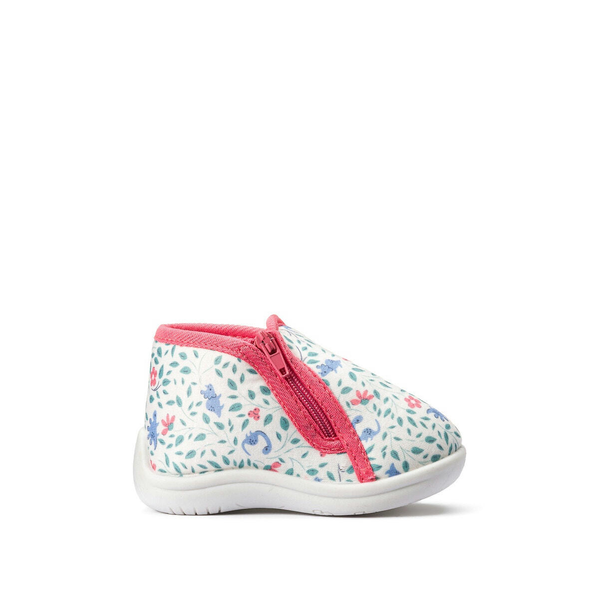 Chaussons zippés dinosaures en polyester recyclé