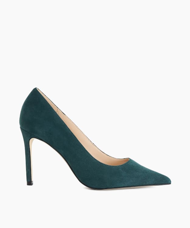 Brinlee Green - Block-Heeled Court Shoes