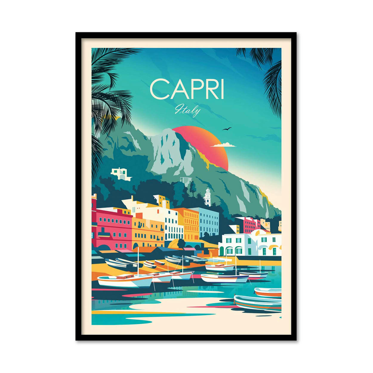 STUDIO INCEPTION - CAPRI ITALY - STUDIO INCEPTION - Affiche d'art 50 x 70 cm