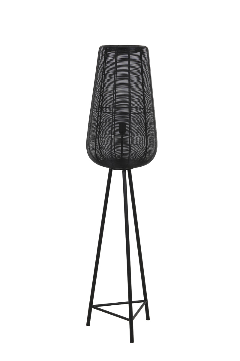Light & Living vloerlamp ADETA - Ø37x147cm - zwart