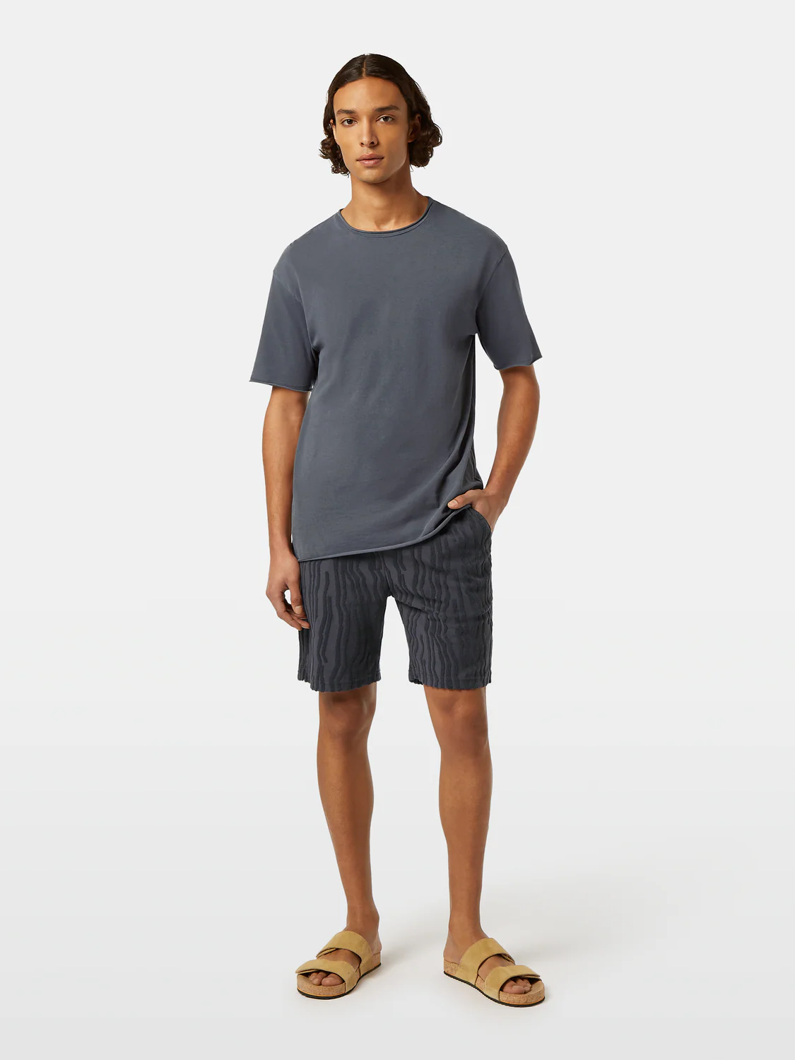 Relaxed-Fit Raw Edge T-Shirt