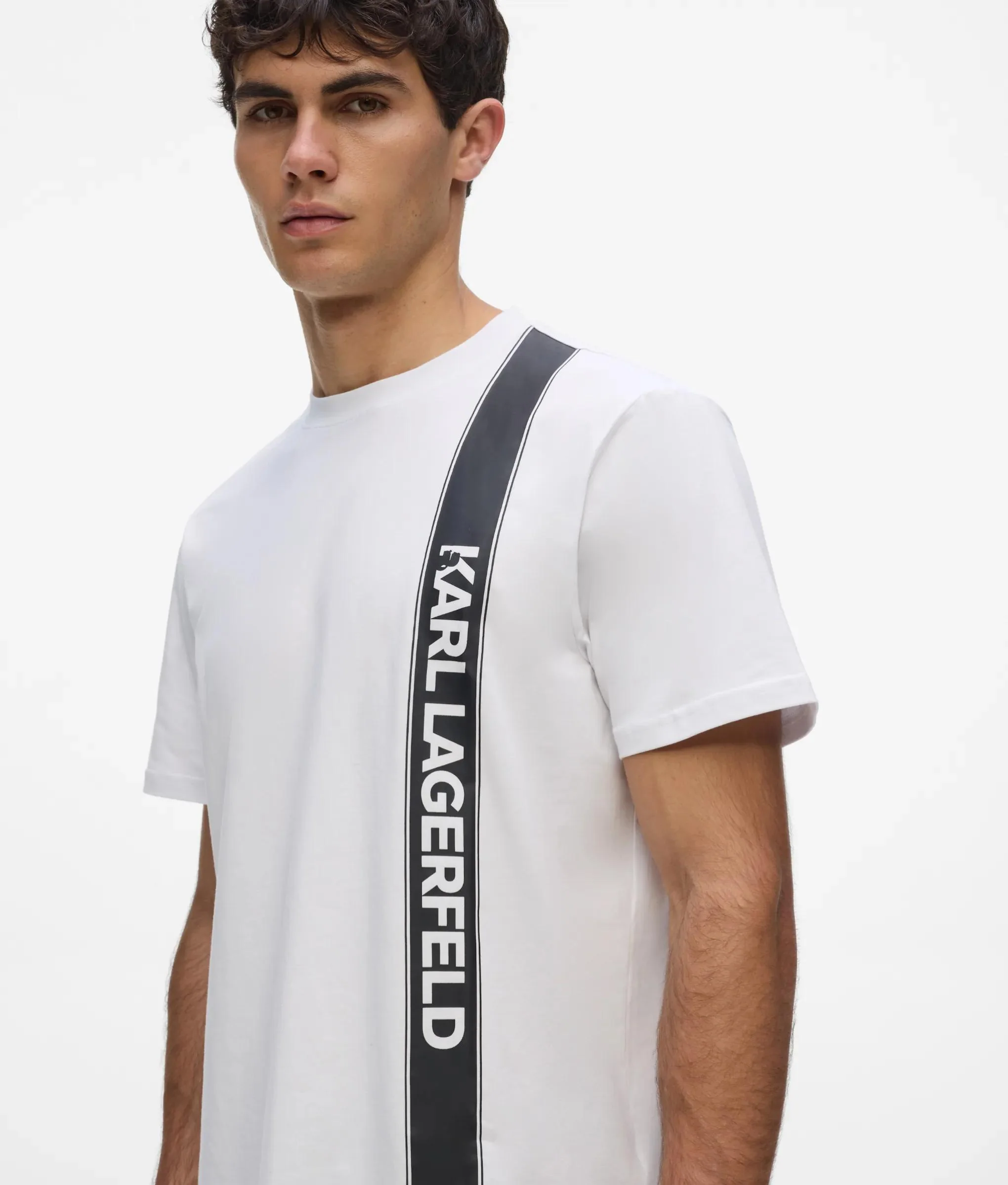 T-shirt de pyjama à logo vertical