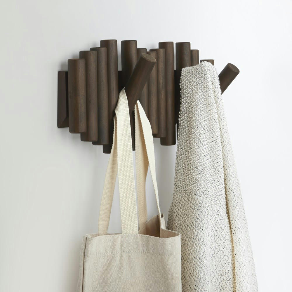 PICKET - Porte manteaux picket pin marron