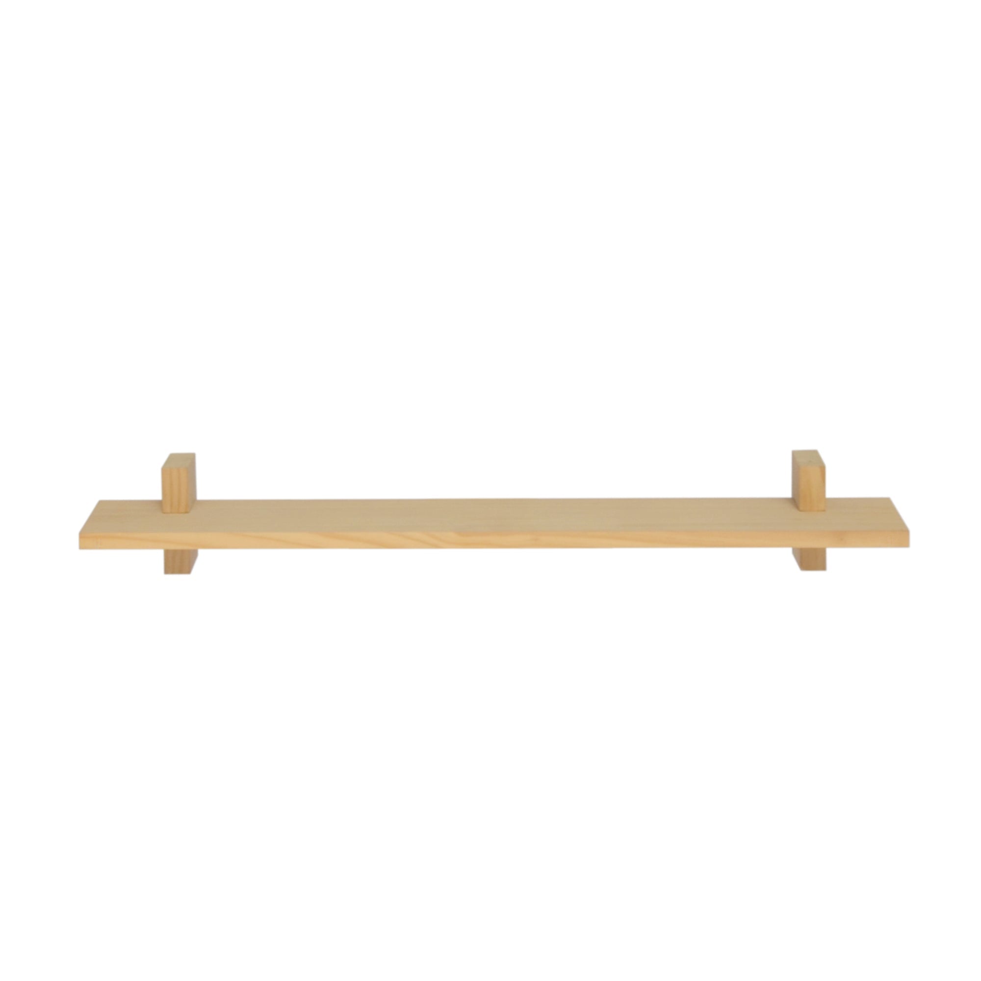 Naan Furniture Wandplank Deyá - Natuurlijk ongelakt massief - Individueel - 120 cm