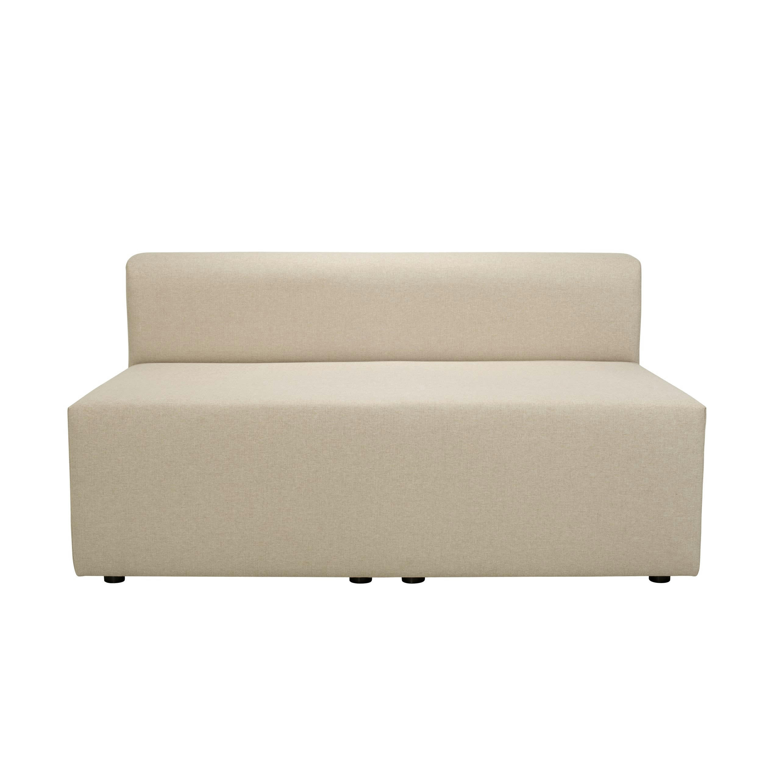 PINOT - Double chauffeuse pour canapé modulable en tissu beige
