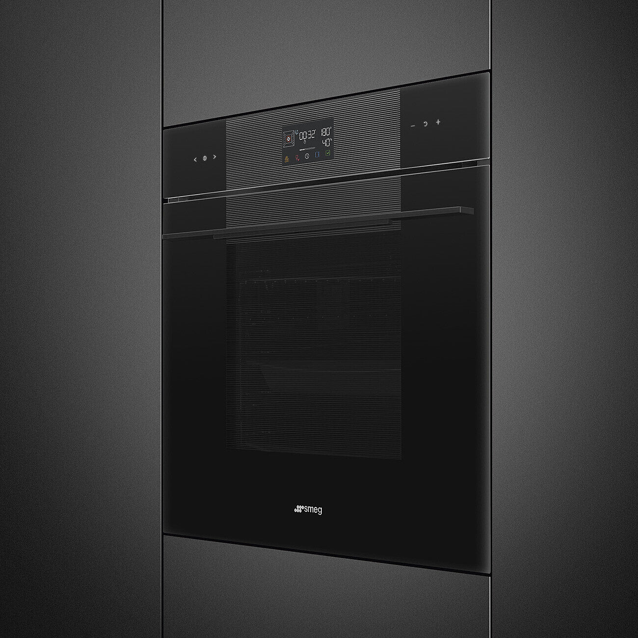 60cm Linea Pyrolytic Single Oven Pure Black
