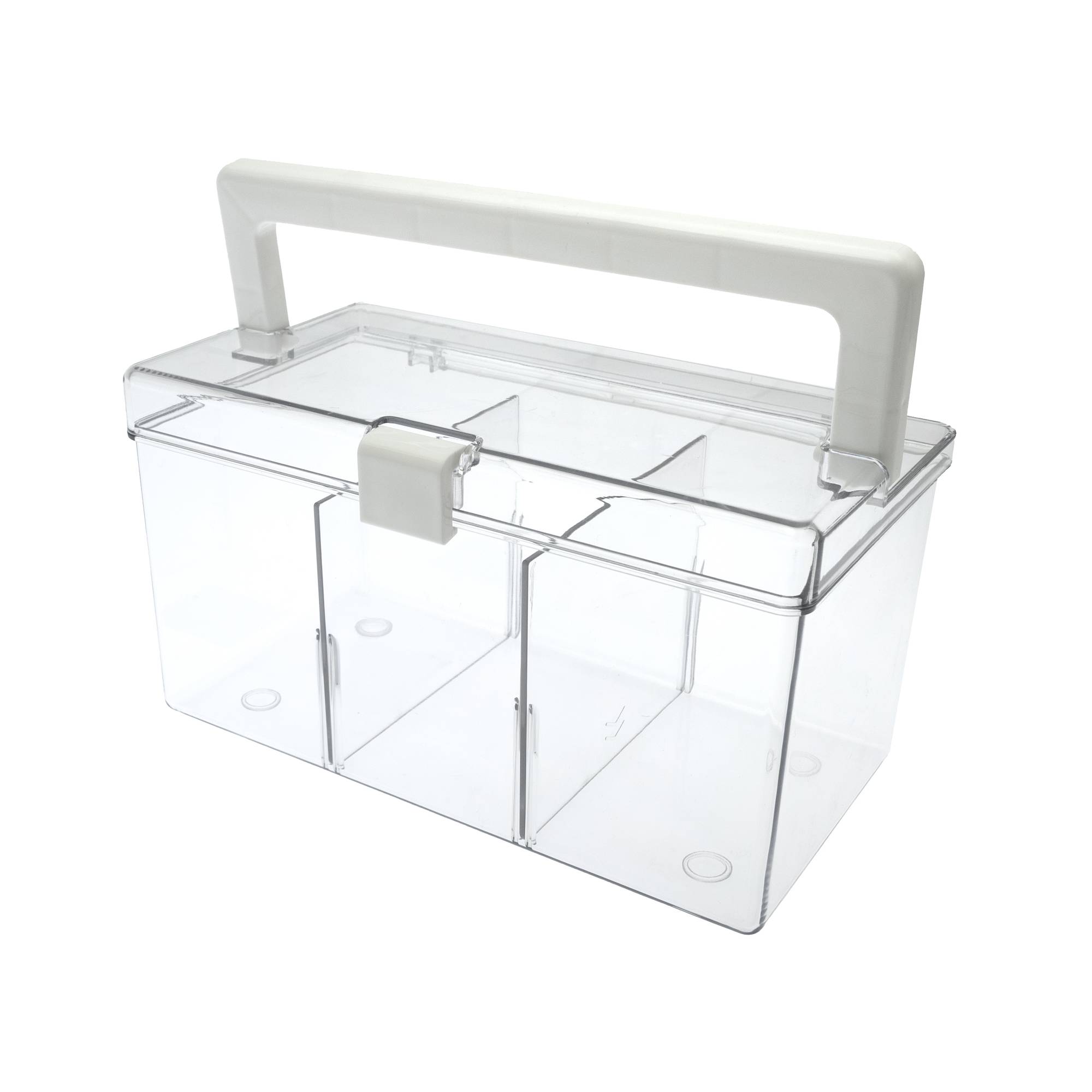 Clear Storage Box with Handle 21cm x 11.5cm