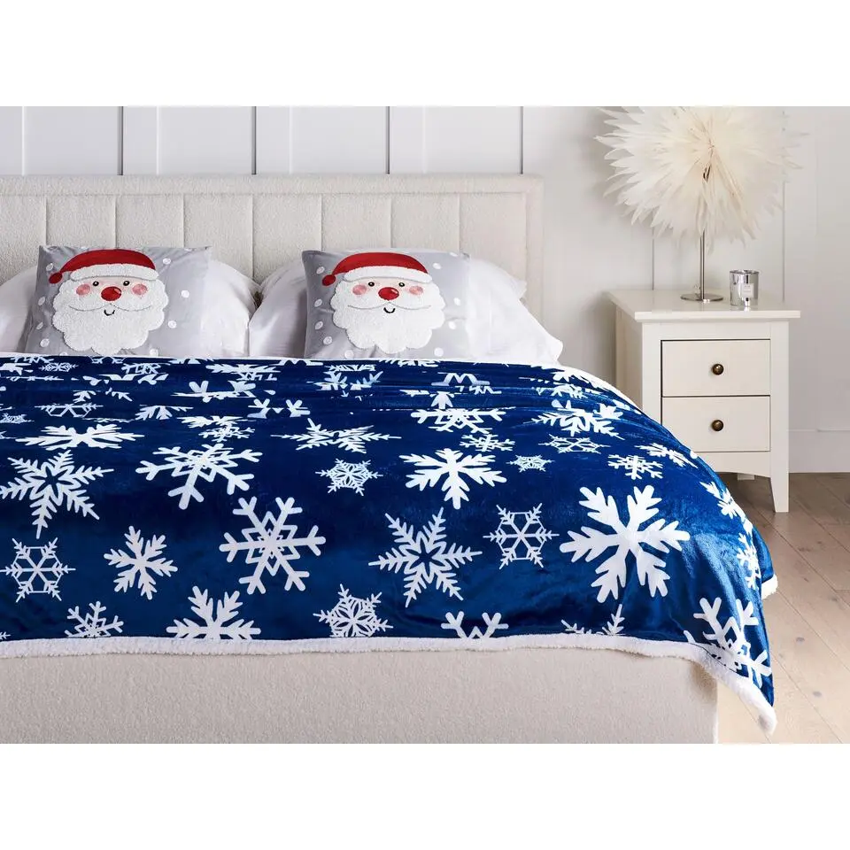 ANISE - Bedsprei - Donkerblauw - 150 x 200 cm - Stof