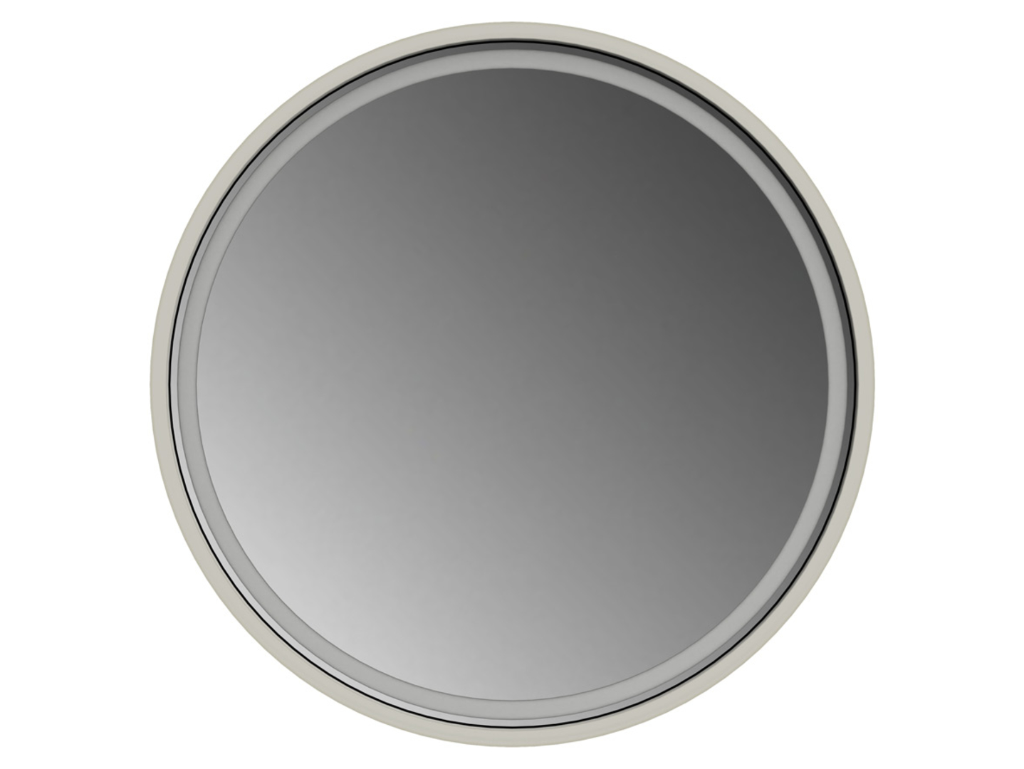 Lustro łazienkowe ścienne LED 65 cm piaskowane bez włącznika białe