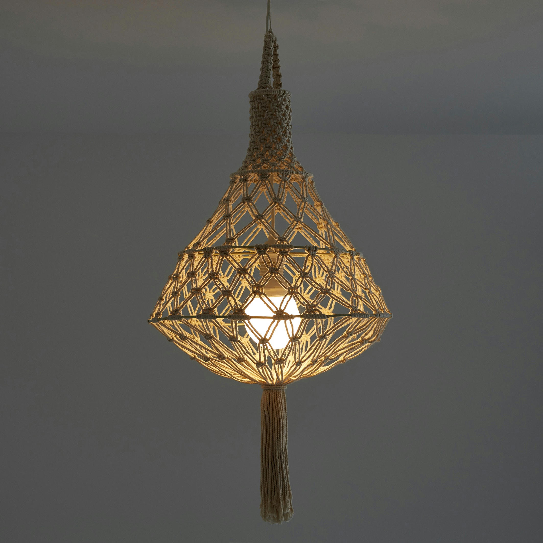 Suspension macramé Ø40 cm, Indila