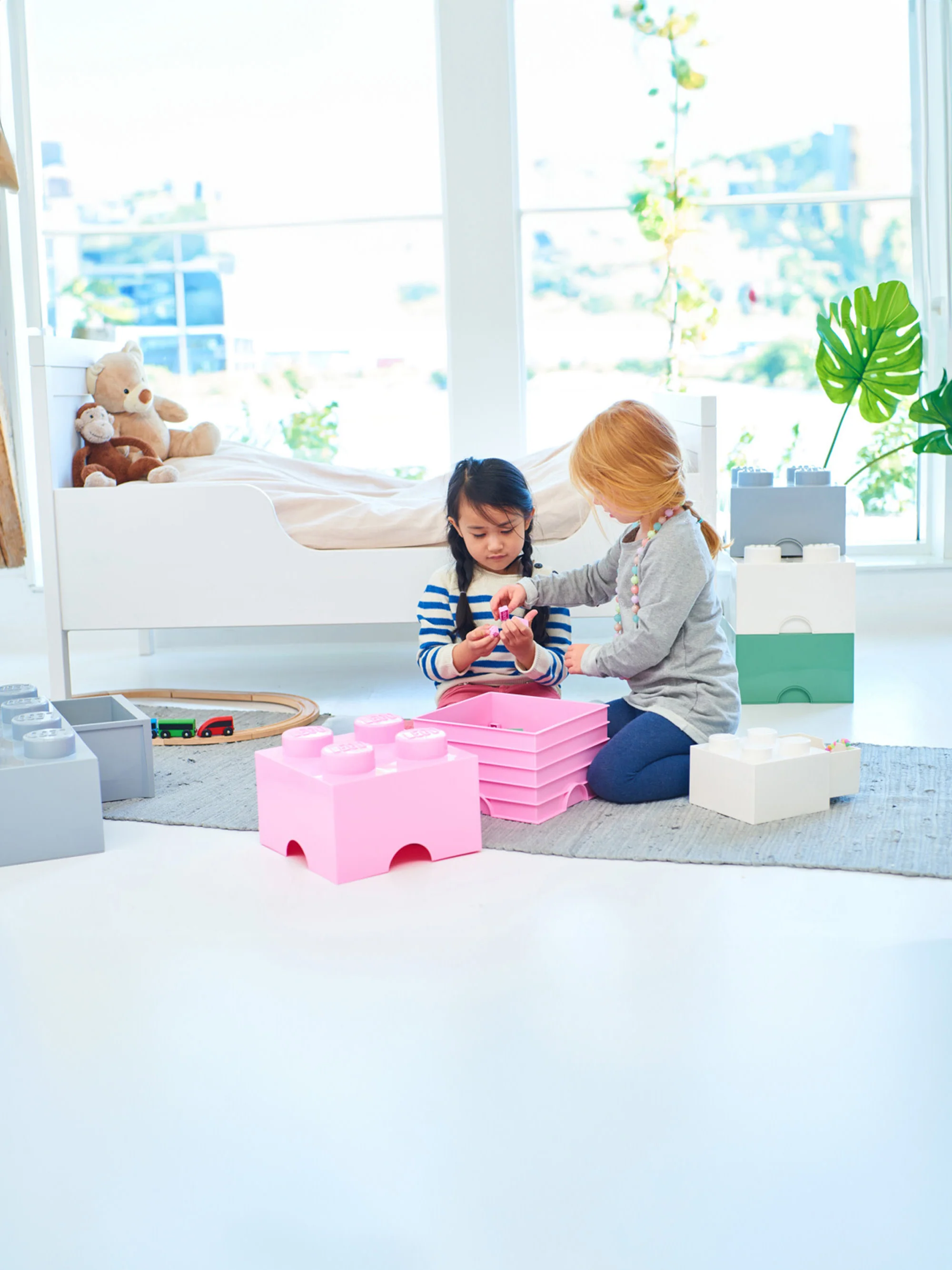 Kinder-LEGO?-Aufbewahrungsbox Brick mit 4 Noppen