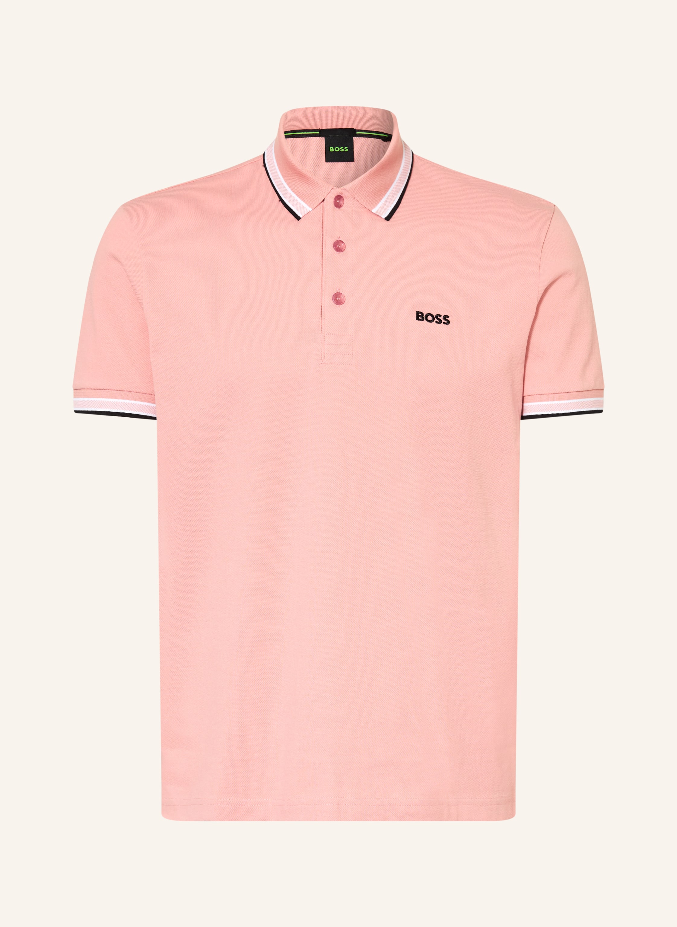 BOSS Piqué-Poloshirt PADDY CURVED Regular Fit