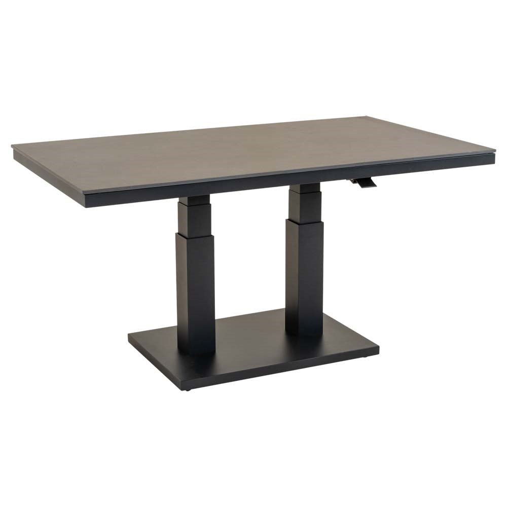 Lesli Living tuintafel Geneva - grijs - 140x80cm