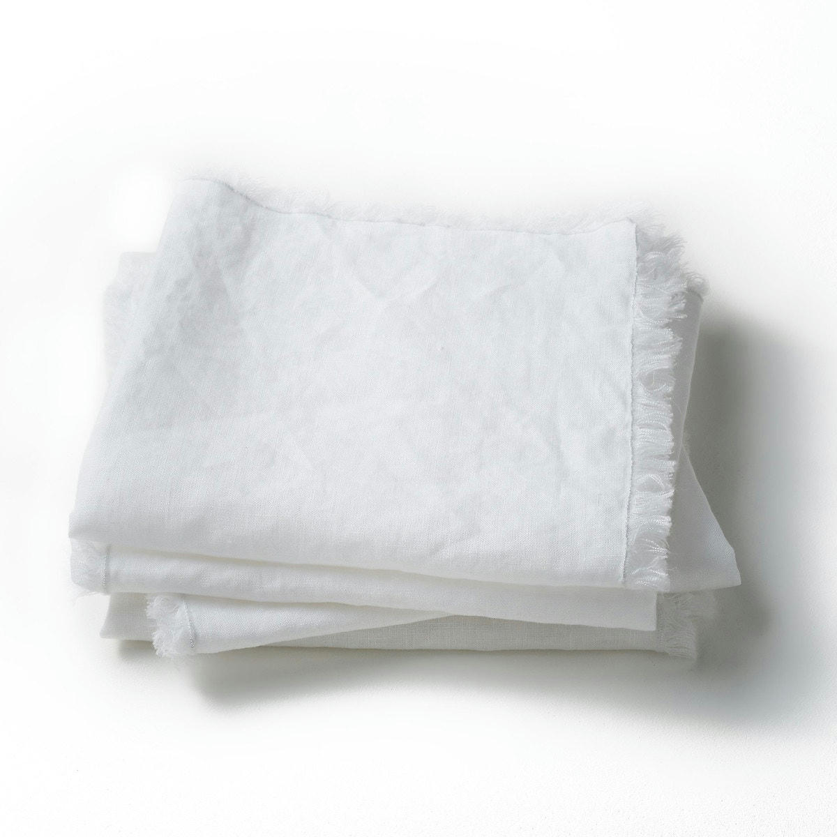 Lot de 4 serviettes de table en lin lavé, Yastigi