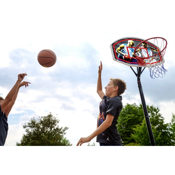 Basketballständer Kunststoff, höhenverstellbar 165 - 205 cm