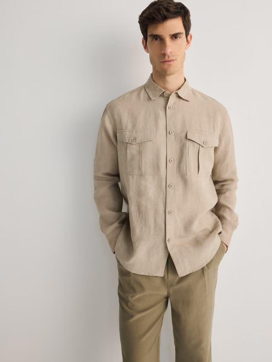 Comfort Fit Linen Shirt