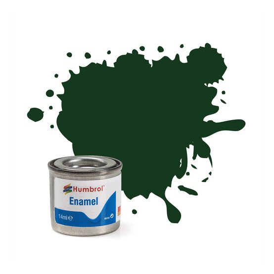 Humbrol 3 Brunswick Green Enamel Gloss Paint 14ml