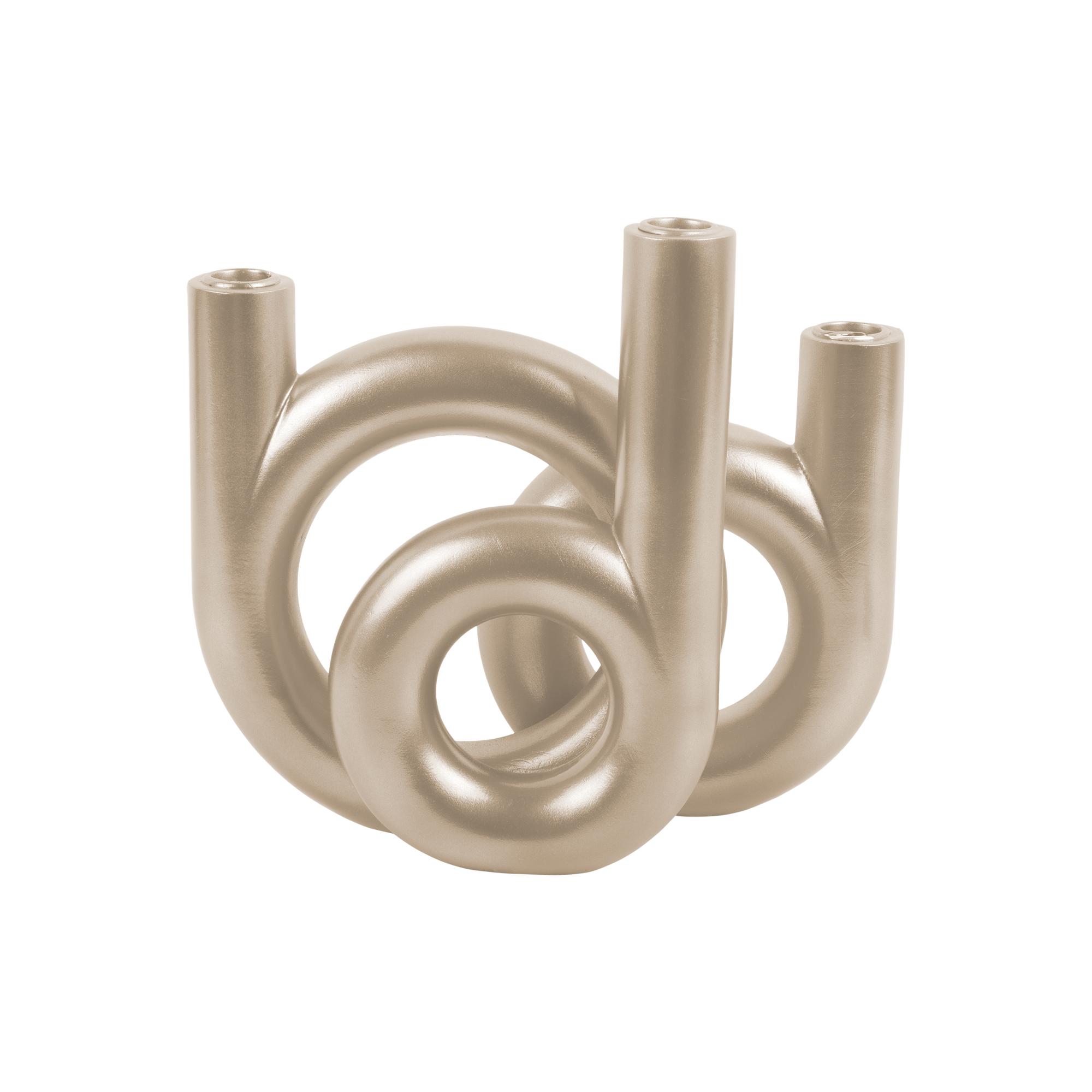 Present Time kandelaar Rings Medium - goud - 18x12x20cm