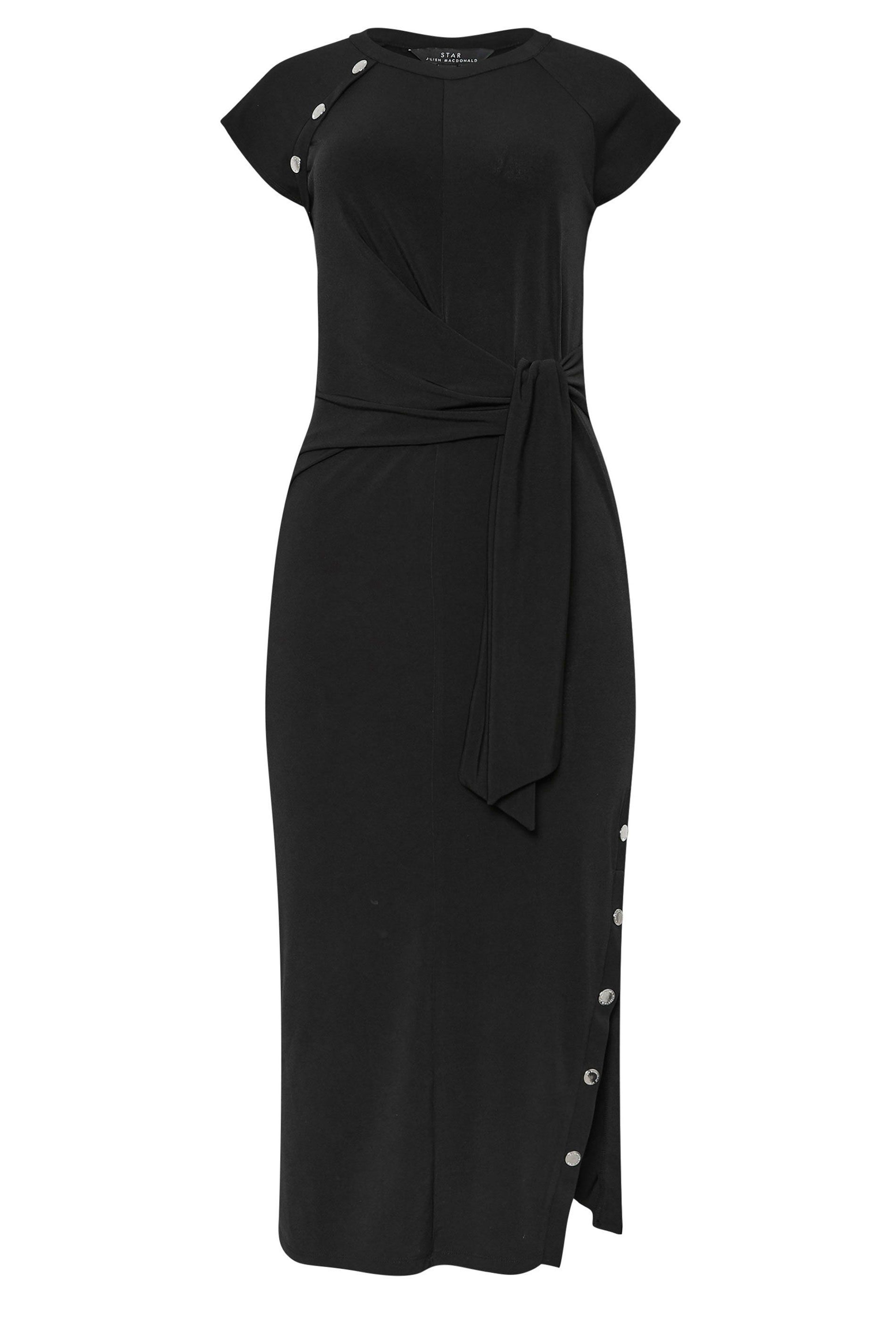 Star by Julien Macdonald Popper Detail Midi Dress