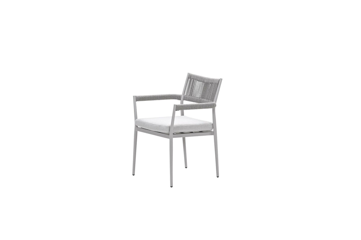 Barcelona dining fauteuil - taupe - rope grey sand - valley sand
