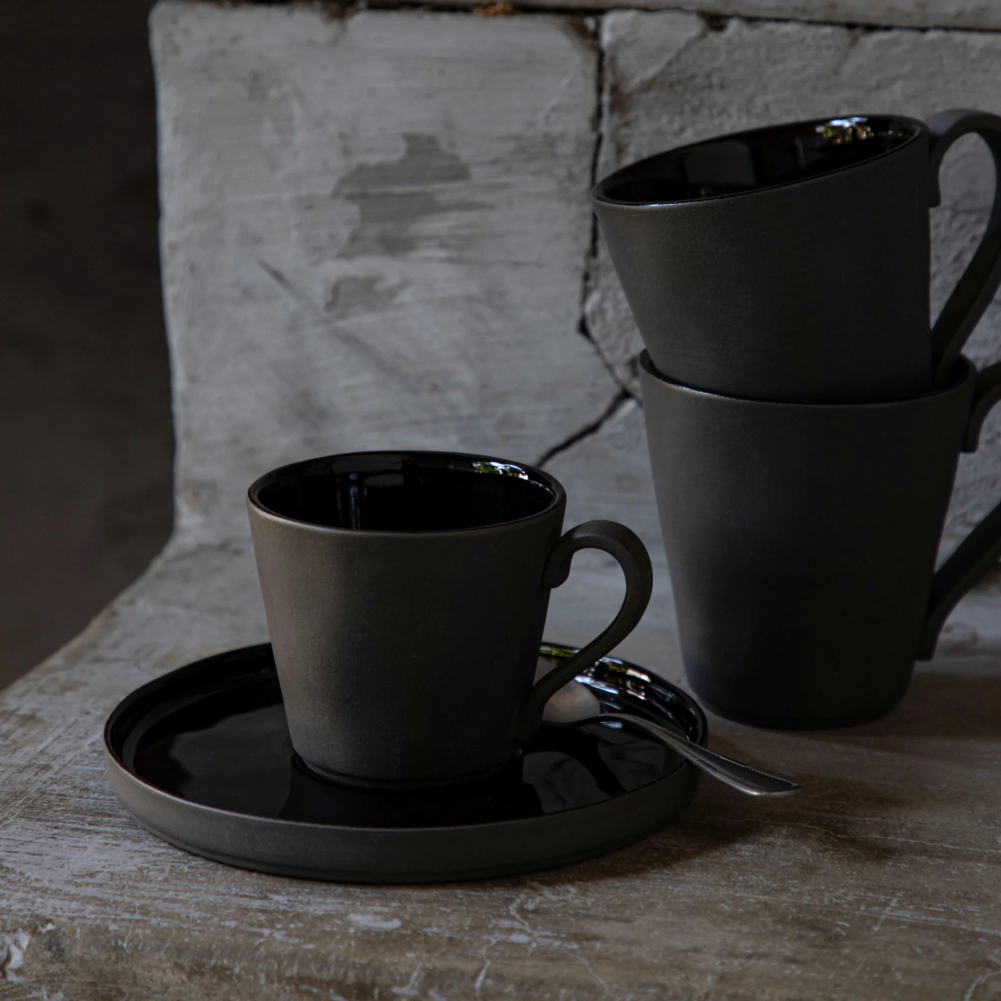 Tea Cup and Saucer Lagoa Ecogres
