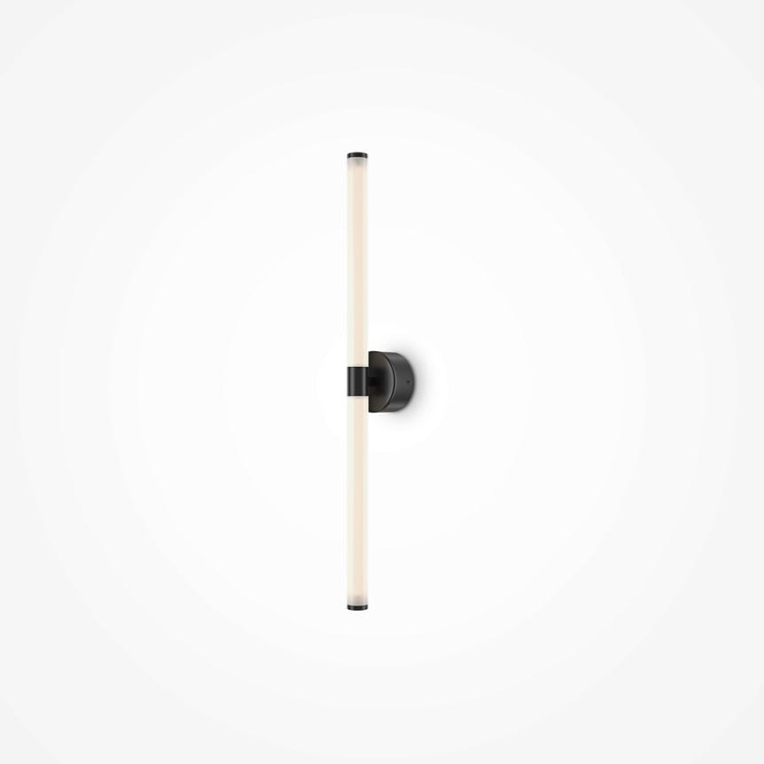 Applique moderne avec LED - tige noire et blanc DELMAR