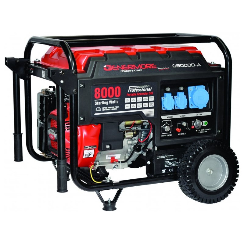Groupe électrogène G8000D-A 6500 W GENERMORE