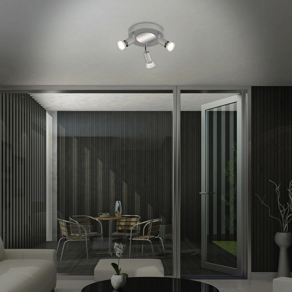 LED-Spotbalken »RAY«, Ø: 16, Höhe: 7,4 cm, titanfarben