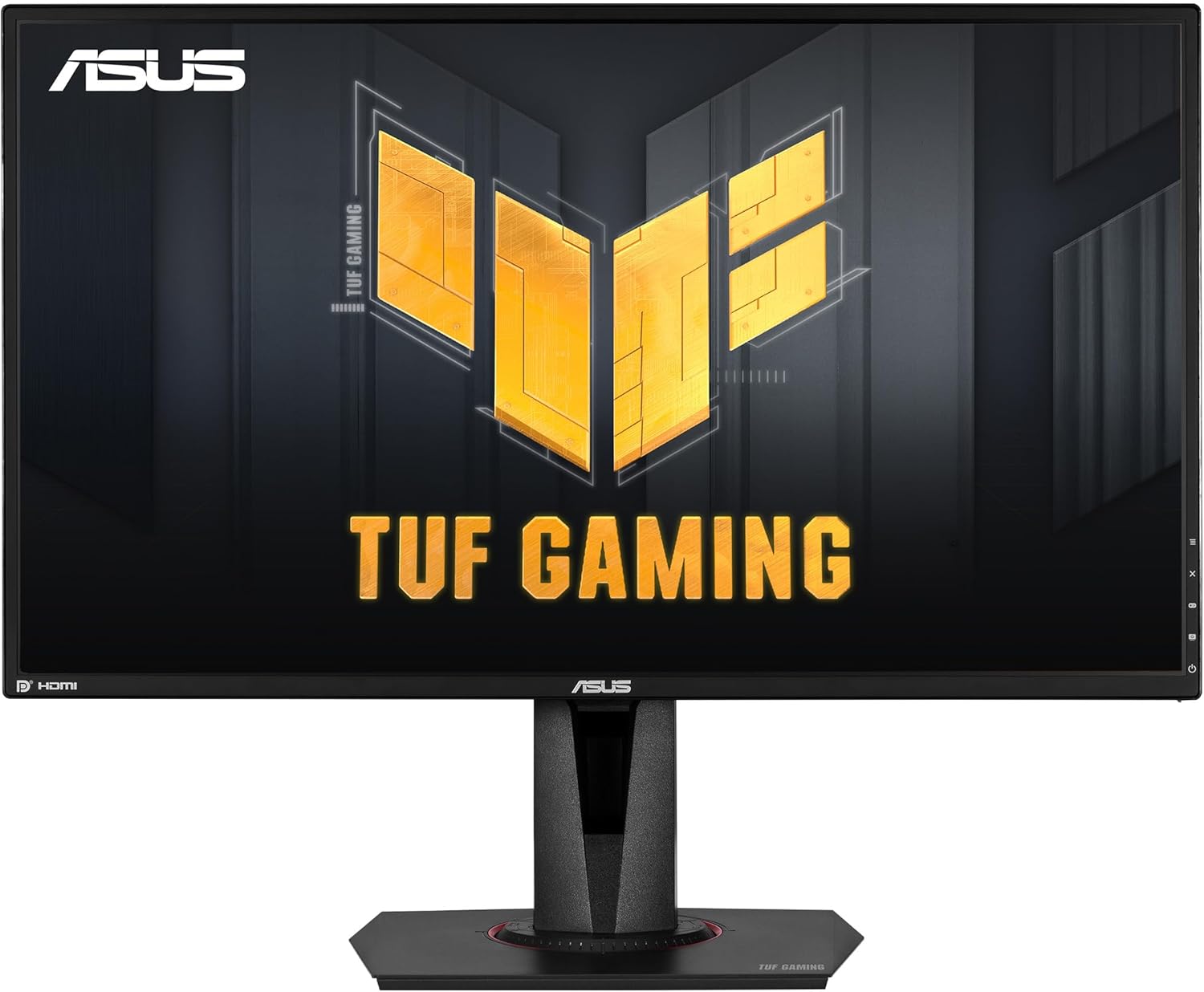 ASUS TUF Gaming 27 2K HDR Gaming Monitor (VG27AQ) - QHD (2560 x 1440)  165Hz (Supports 144Hz)  1ms  Extreme Low Motion Blur  Speaker  G-SYNC Compatible  VESA Mountable  DisplayPort  HDMI Black