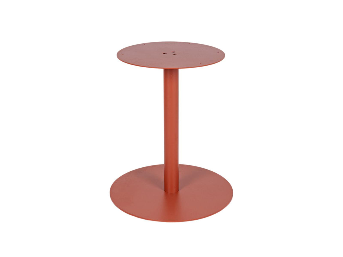 MaximaVida ronde metalen tafelpoot Portland roestbruin- extra zware 34 kg uitvoering