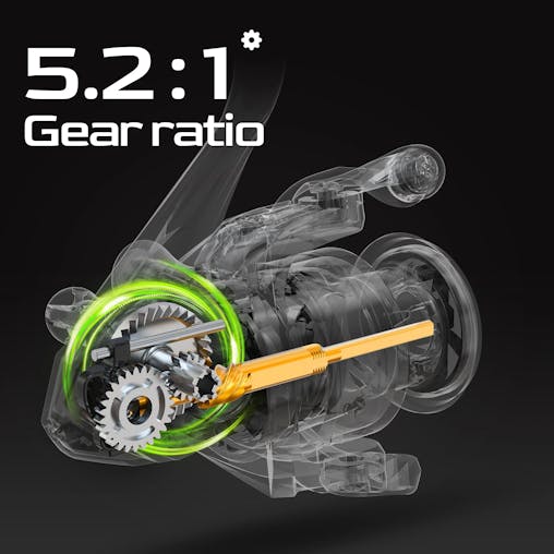NNEOBA 5000 Series Graphite Spinning Reel Left/Right Handed Black