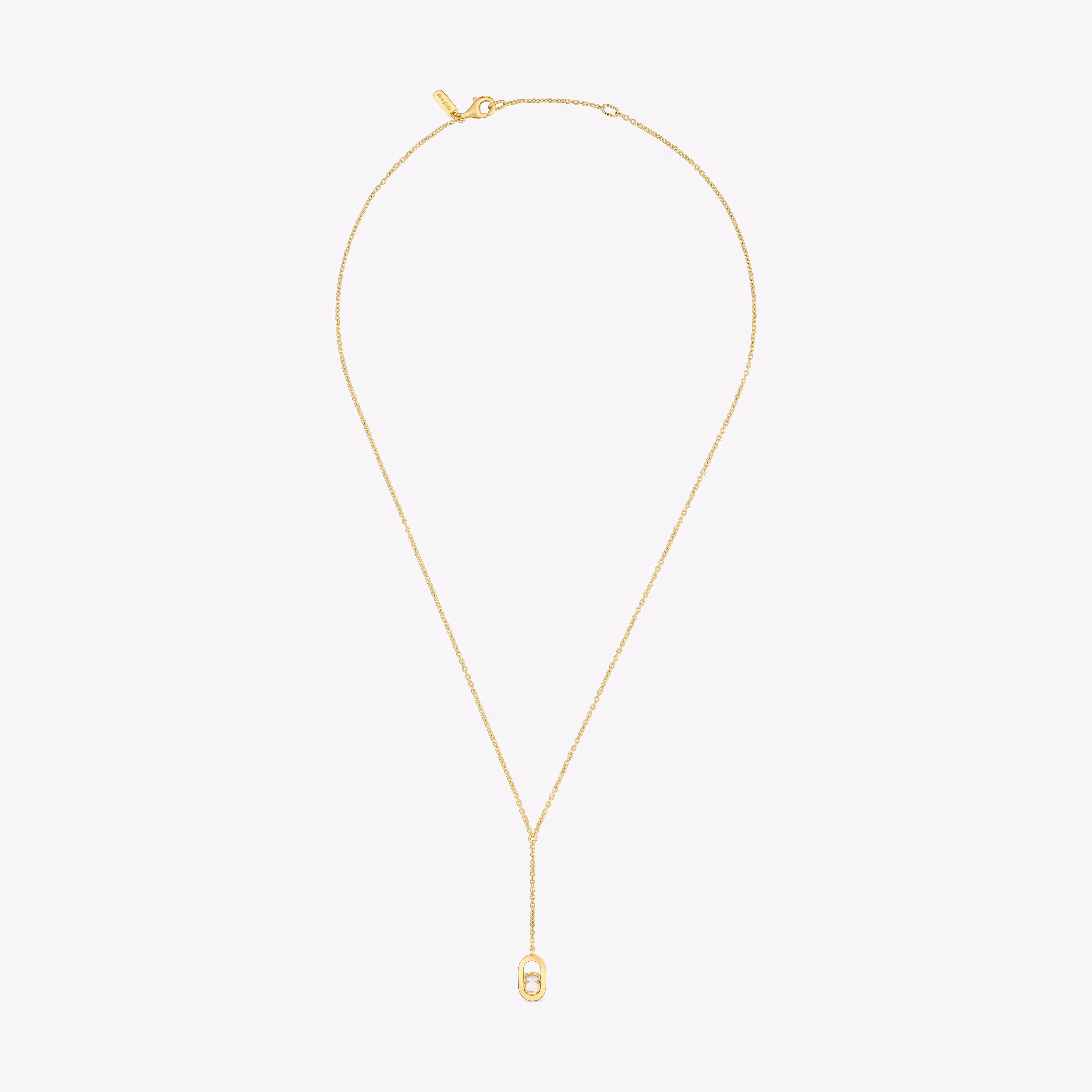 Collar baño de oro 18 kt sobre plata y nácar Camille