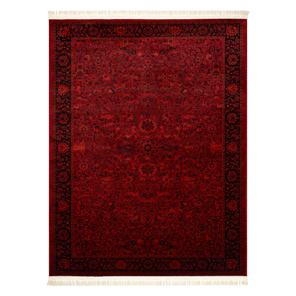 Dywan ORIENT 5125 bordo / czarny Ramka, klasyczny, ornament, z 150x230 cm