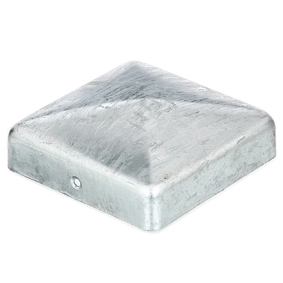 Pfostenkappe, feuerverzinkt, 90x90 mm, flache Form