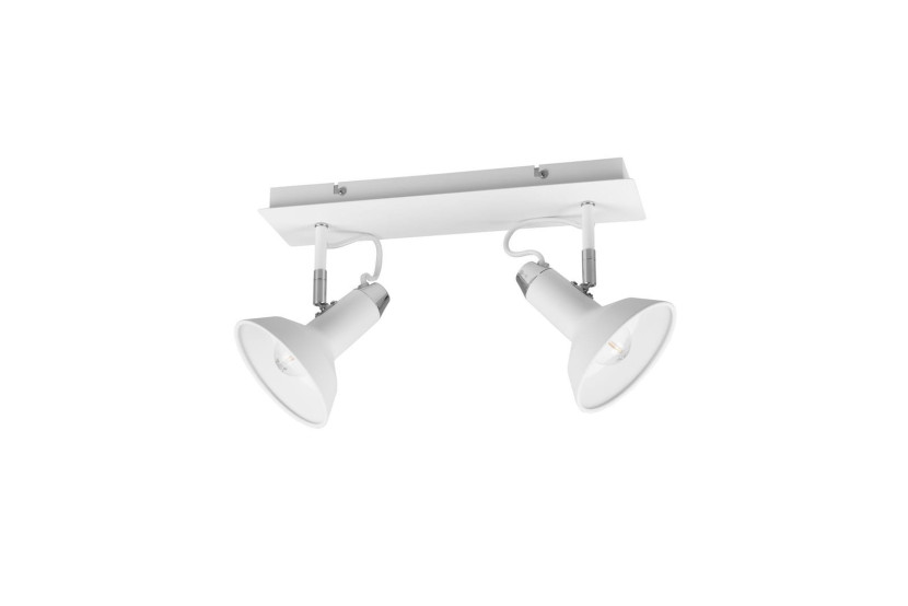 Spot sufitowy biały chromowany ROXIE2xE14x10W wym:22,8x40x13,8cm Trio