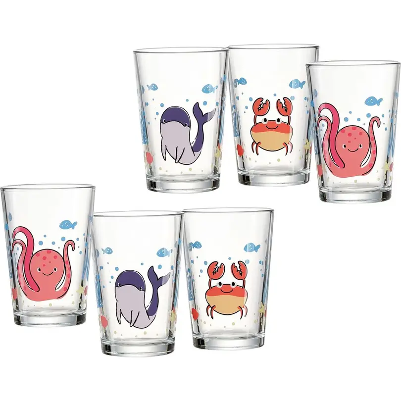 Becher 6er-Set Unterwasserwelt