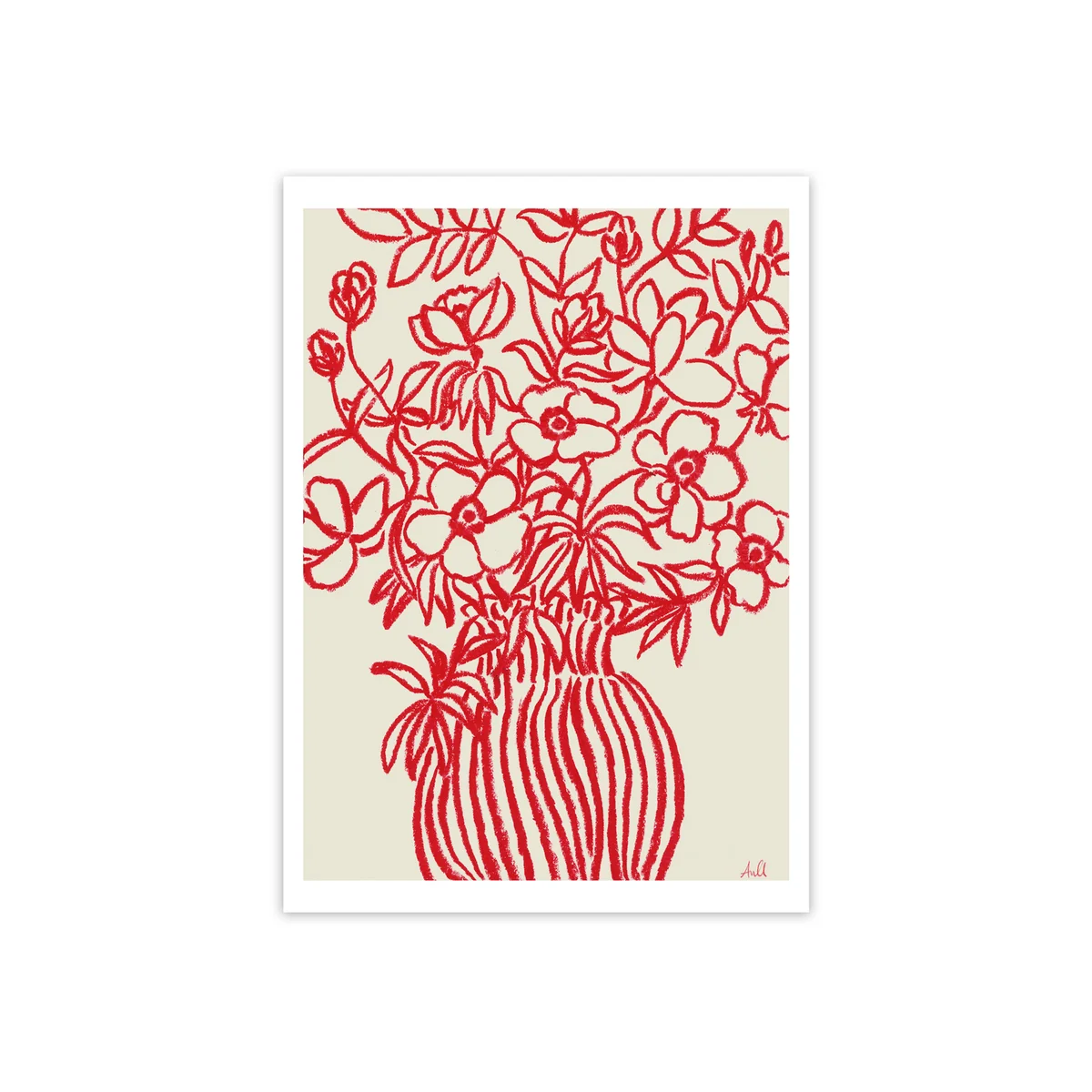 The Poster Club - Poppy Studies von Anine Cecilie Iversen