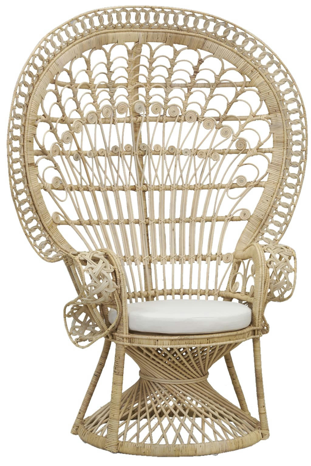 - Fauteuil emmanuelle artisanal en rotin rotin naturel