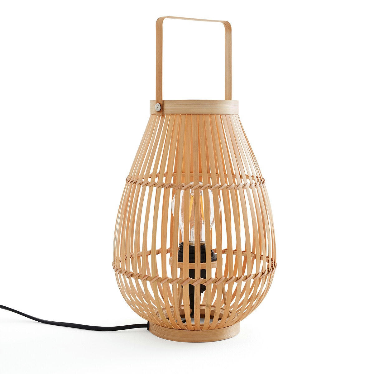 Lampe à poser en bambou, Iska