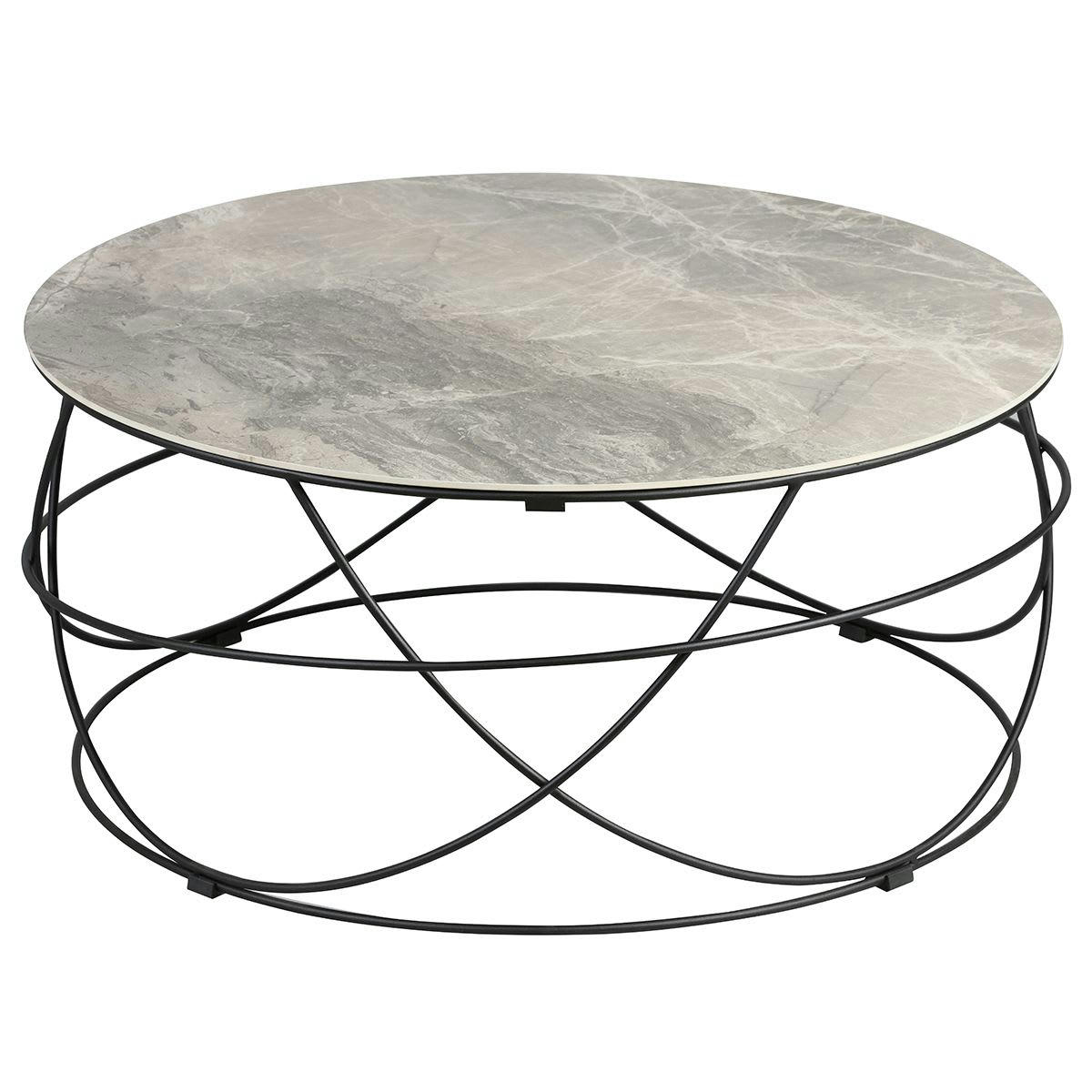 CATHLEEN - Table  basse ronde plateau céramique