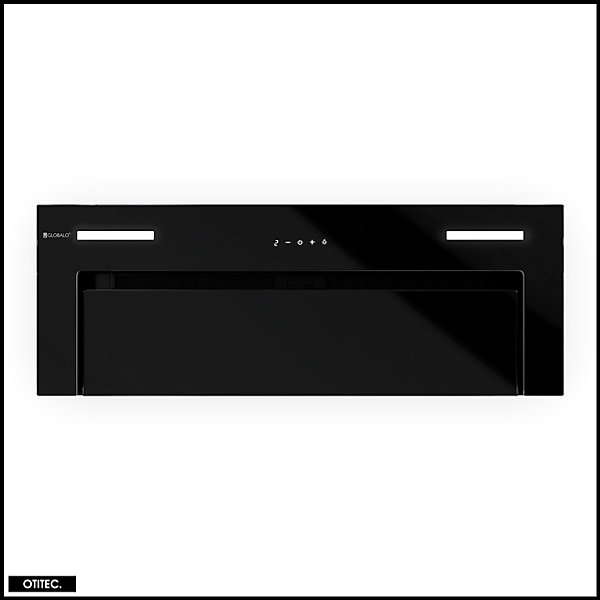 Hotte Casquette Aspirante Silencieuse - 80 cm - 570 m3/h - GINGERO - Noir