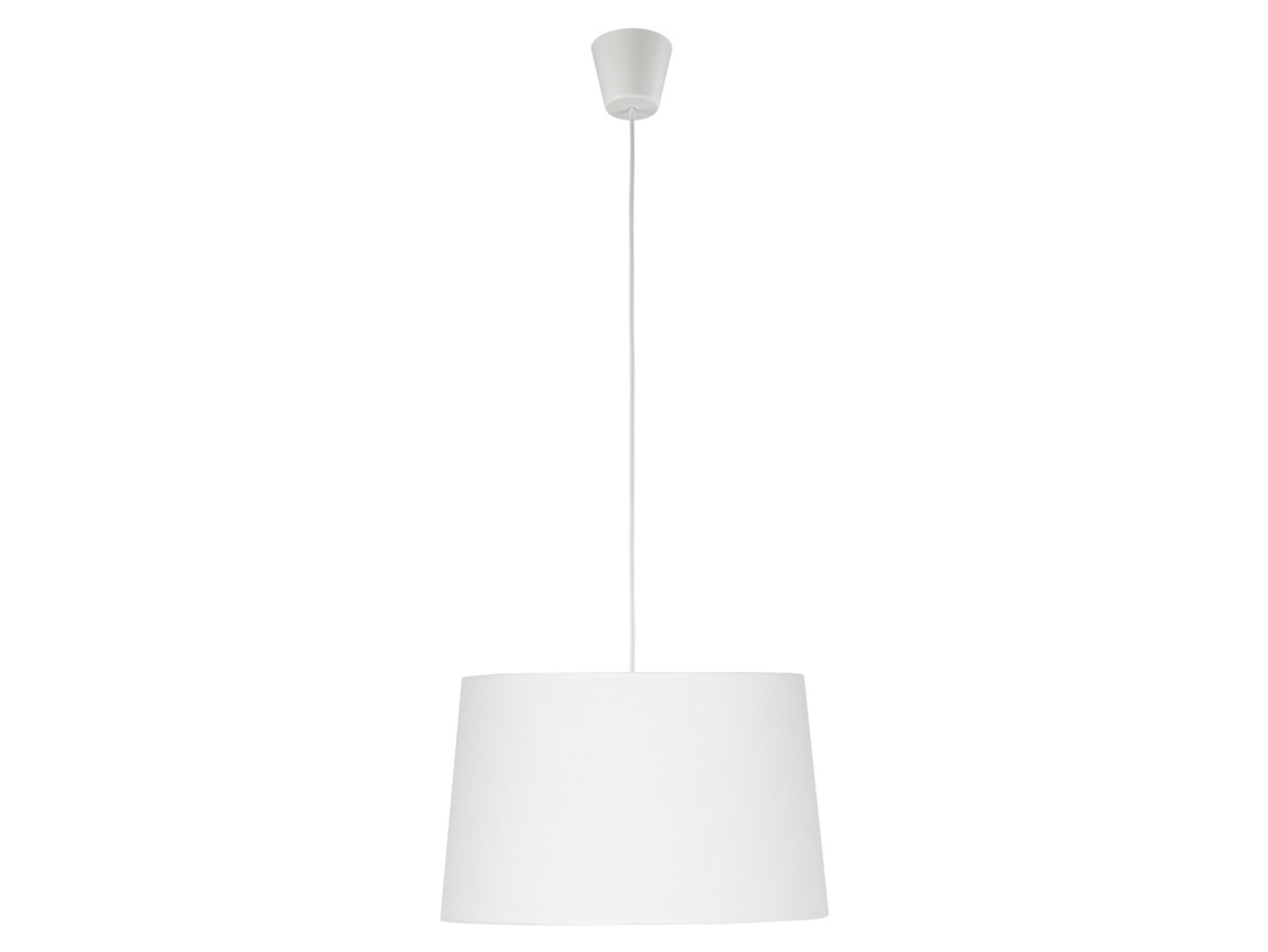 Lampa wisząca Maja tkaninowa biała