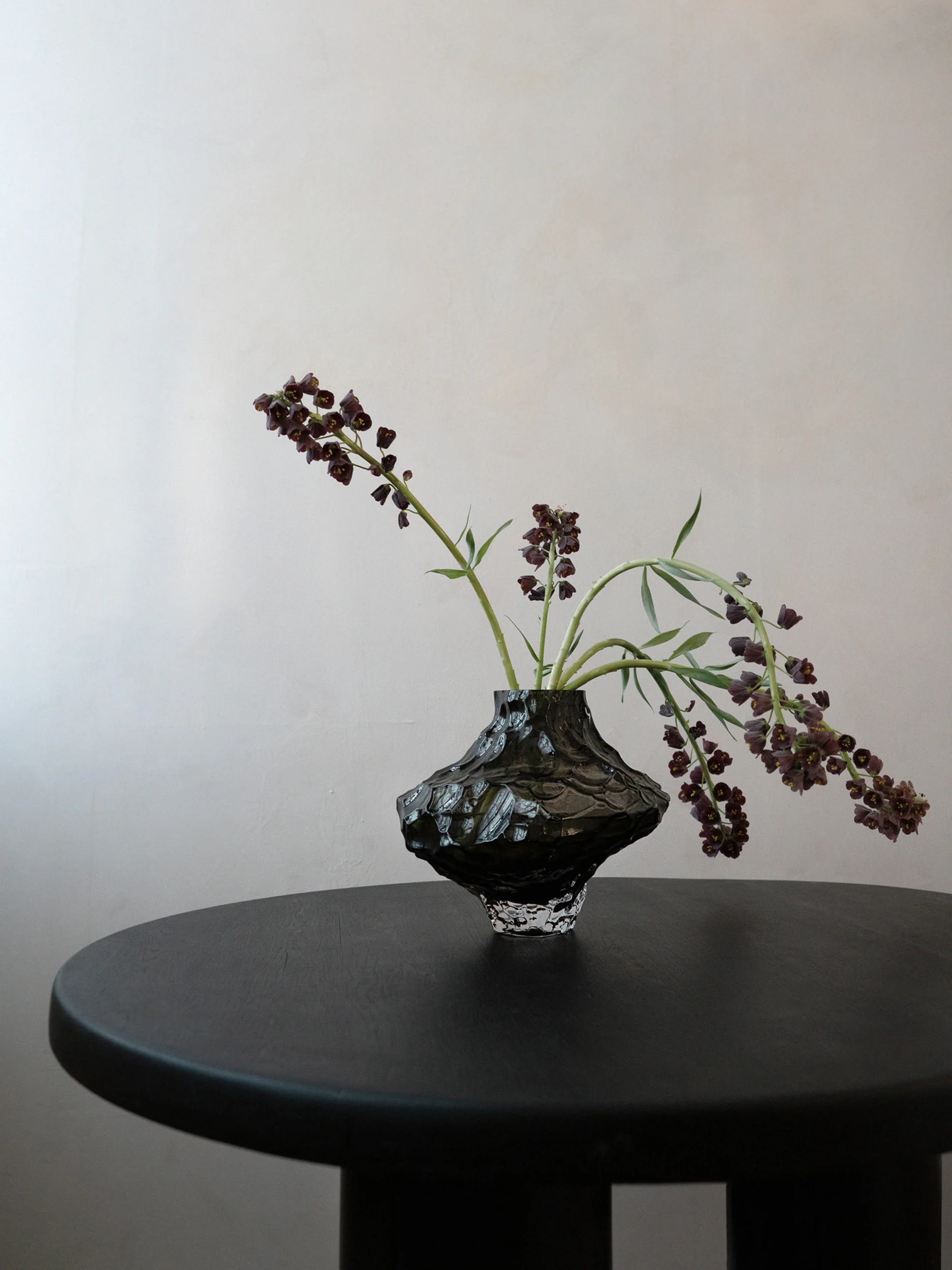 Mundgeblasene Glas-Vase Canyon, H 23 cm