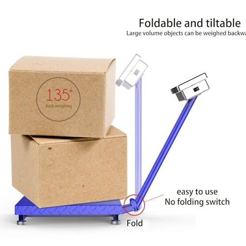 SOGA 4X Electronic Digital Platform Scale Postal Weight Blue 300kg