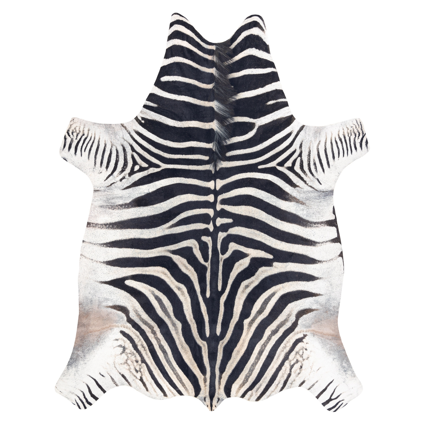 Dywan Sztuczna Skóra Bydlęca, Zebra G5128-1 Biało-czarna 100x150 cm