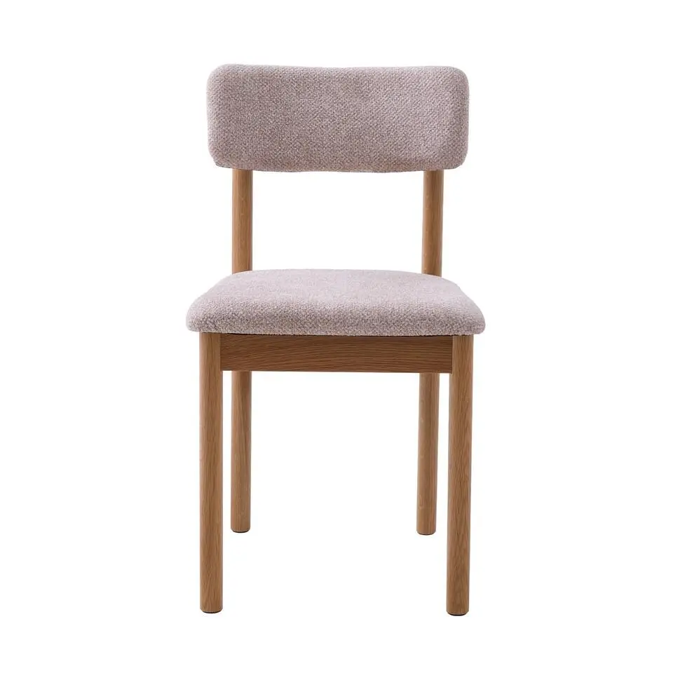 Eetkamerstoel Canora Boucl&eacute; Zand/EspressoGiga Living - Set van 2