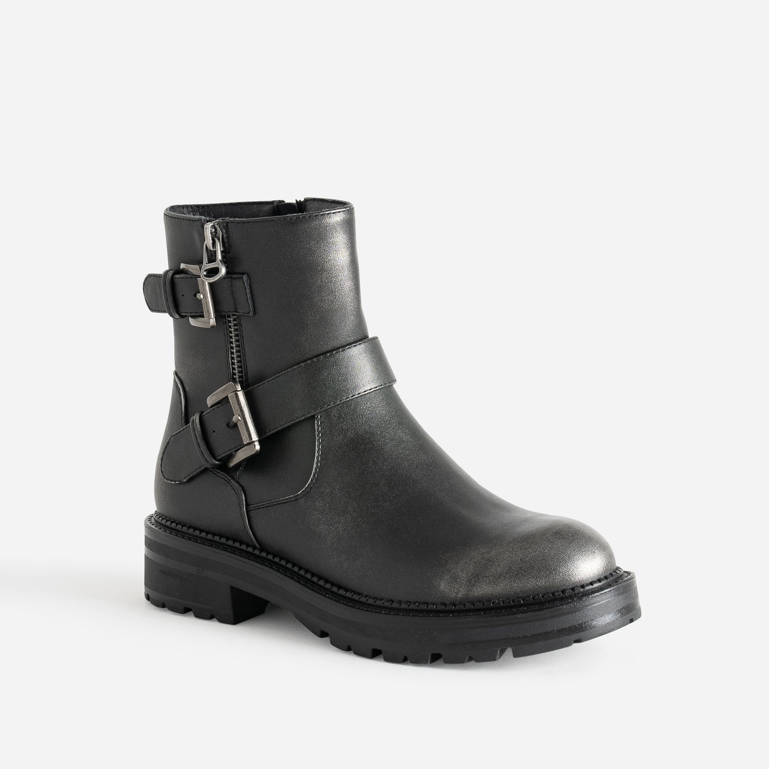 Boots TEXTO gris esprit motard